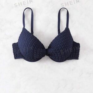 Navy swimsuit top with tie in the back!
